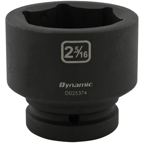 Dynamic 1" Drive Standard Socket, Black Phosphate, Tools 2-5/16" X 1" Drive, 6 Point Standard Length D025374 - main